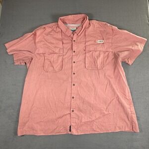 Magellan Outdoors Vented Fishing Shirt Wicking Relaxed Fit Men 4XL Light Coral